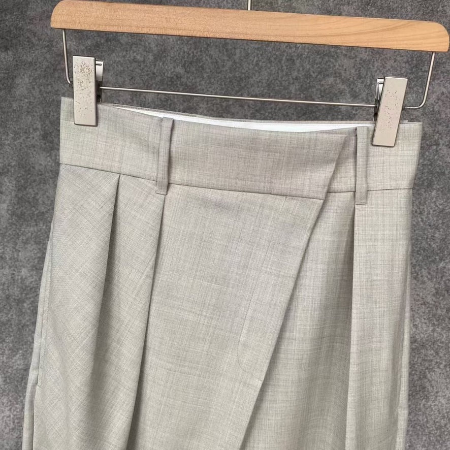 Loewe Wrap Wool Trousers, Size 34/36/38/40