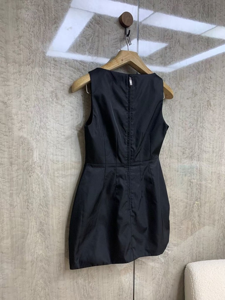 Prada Re-Nylon Minidress in Black, Size 36/38/40/42