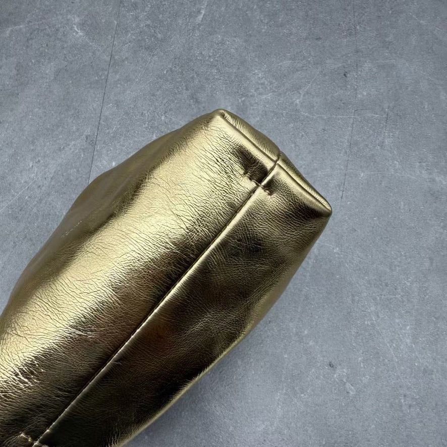 Oroton Gretel Mini Top Handle Bag in Gold (17 x 15 x 8 cm)