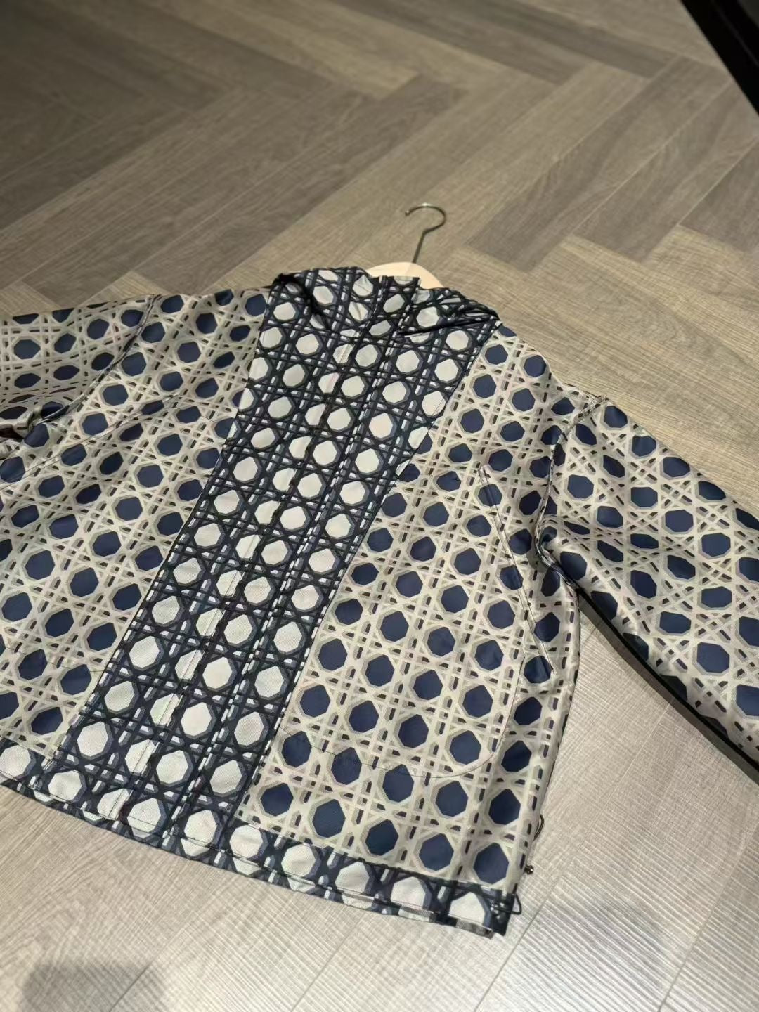 Dior
Macrocannage Waterproof Hooded Jacket, Size S/M/L