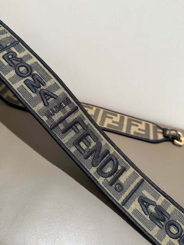 Fendi Medium Size Baguette Fabric Brown