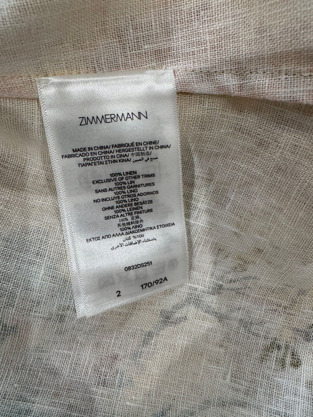 Zimmermann Floral Linen Midi Dress in Yellow, Size AU 0P/0/1/2/3