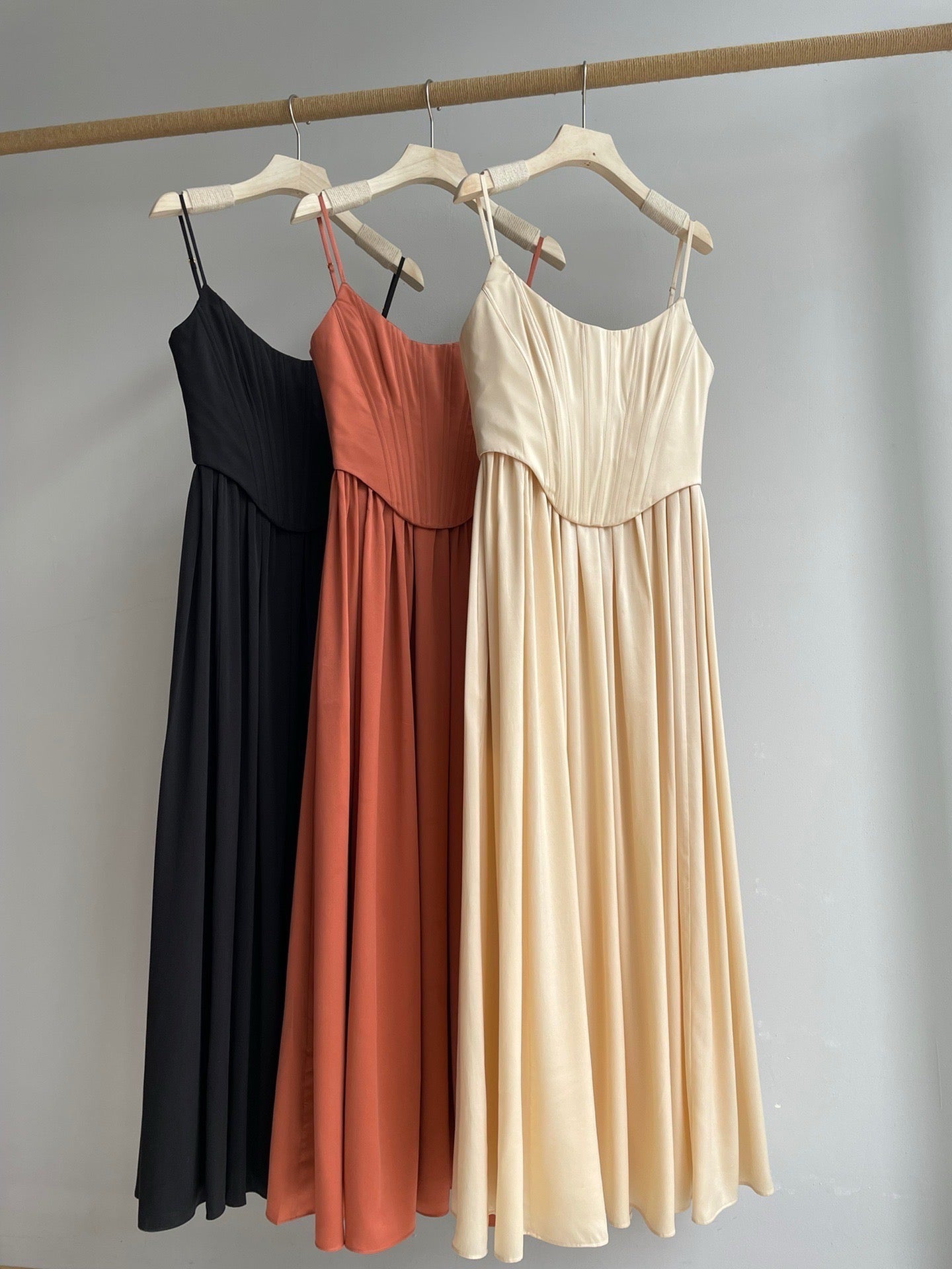 Zimmermann Corset Silk Midi Dress, Size AU 2