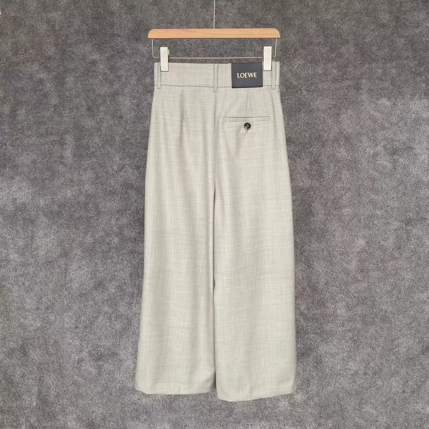 Loewe Wrap Wool Trousers, Size 34/36/38/40