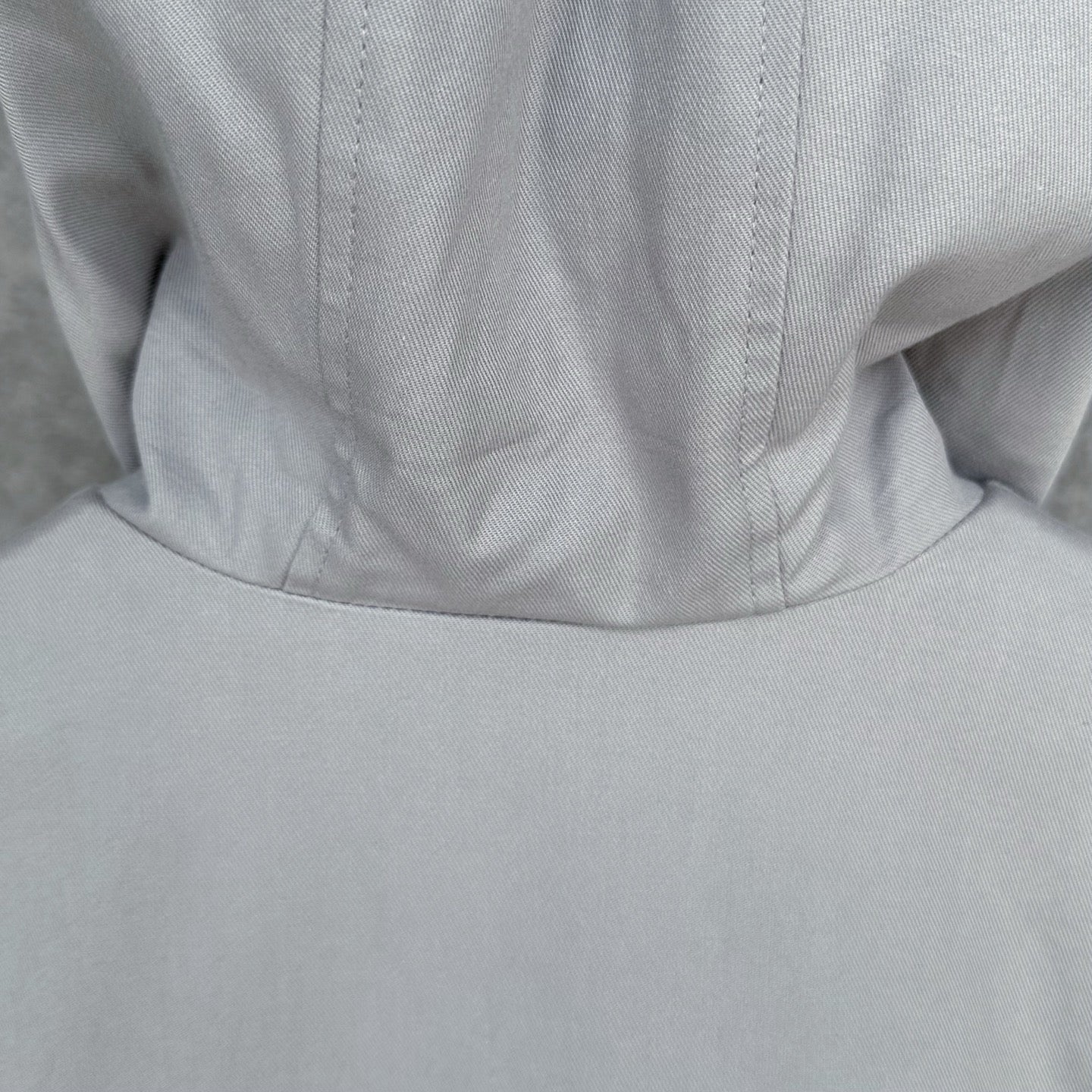 Loewe Cropped Hooded Embroidered Cotton-Twill Jackt in Gray, Size 34/36/38/40