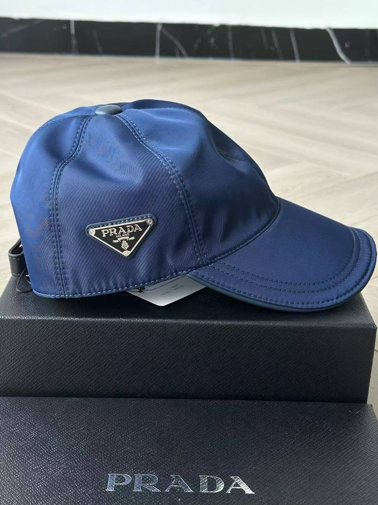 Prada Re-Nylon Baseball Cap, Size M