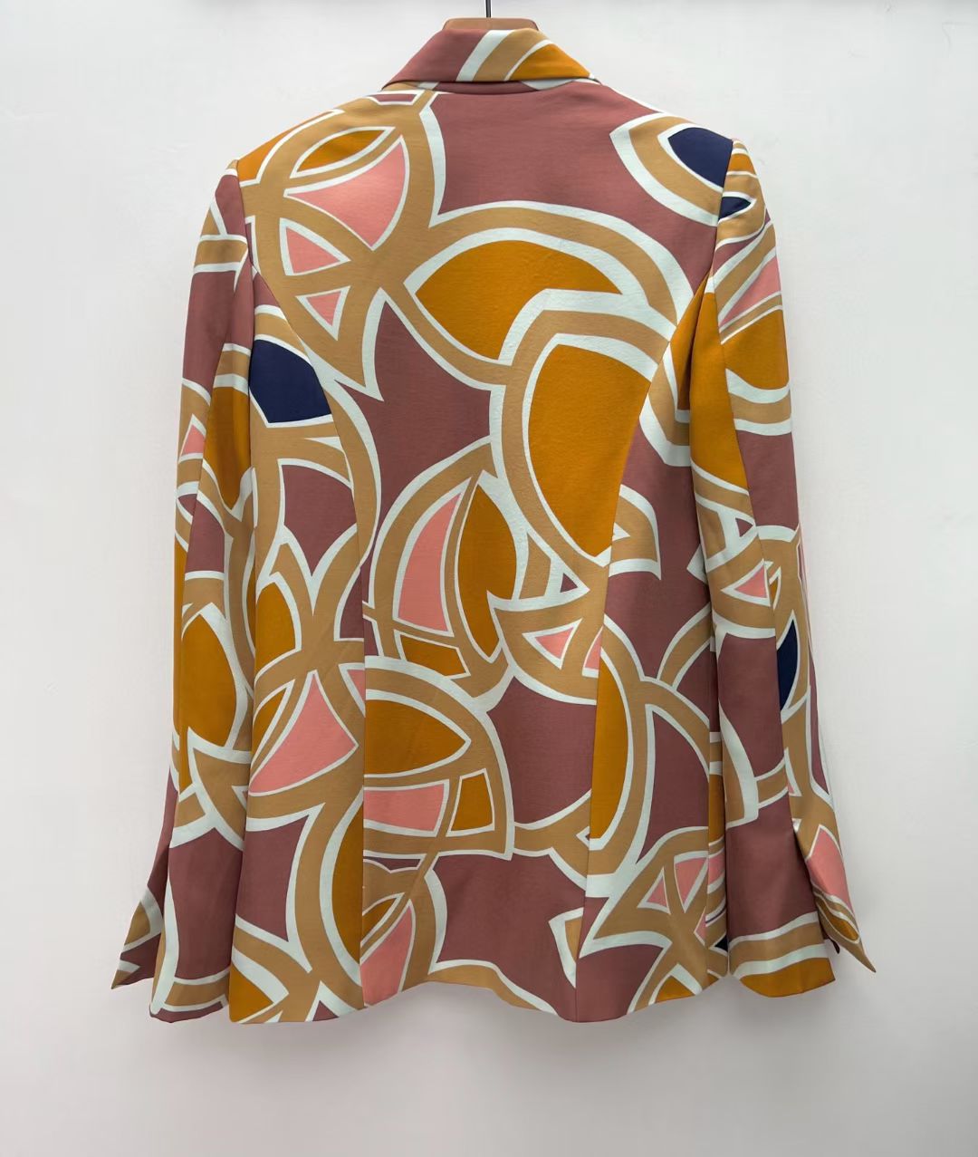 Alexis Solari Abstract Twill Blazer in Maroon, Size XS/S/M/L