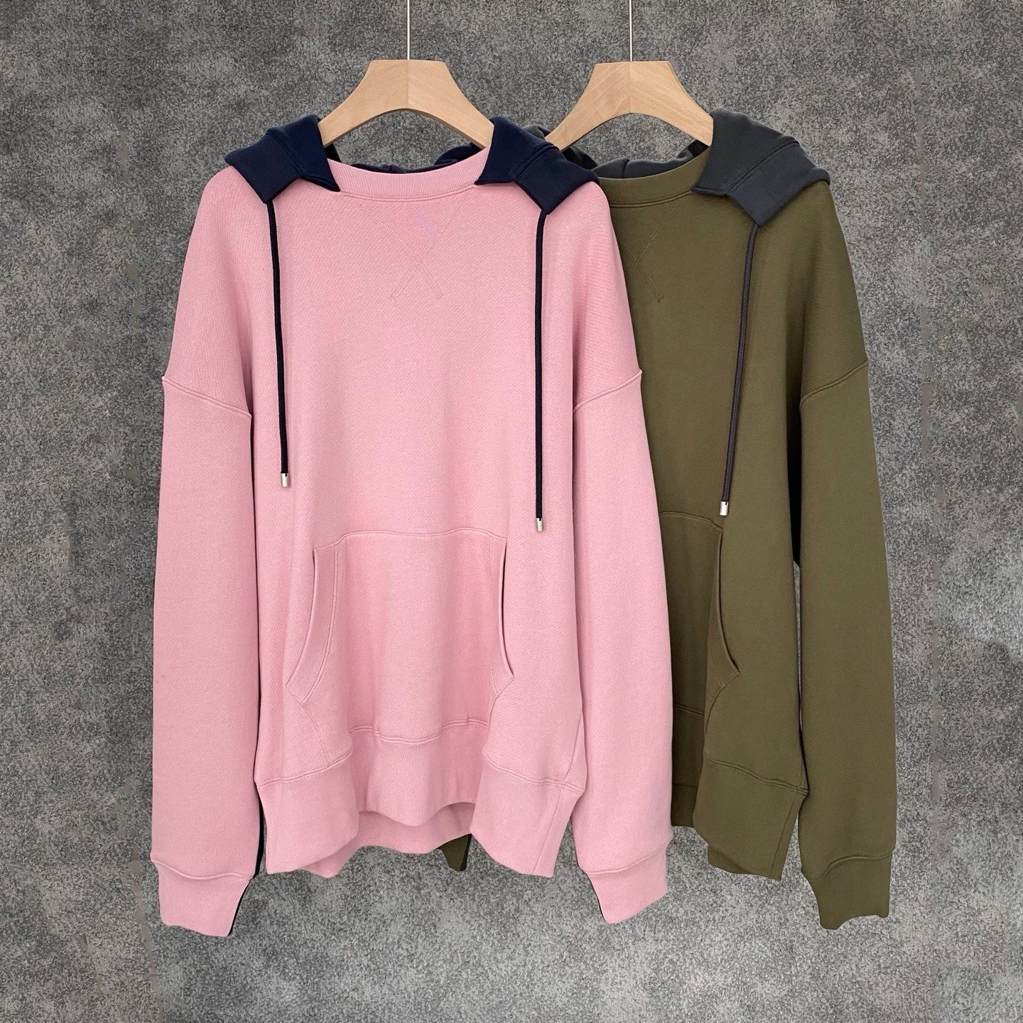 Loewe Hoodie in Pink/Green, Size S/M/L/XL