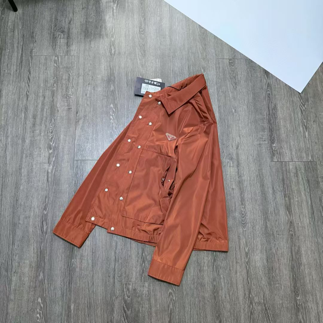 Prada Re-Nylon Jacket in Black/Green/Red, Size S/M/L/XL/XXL