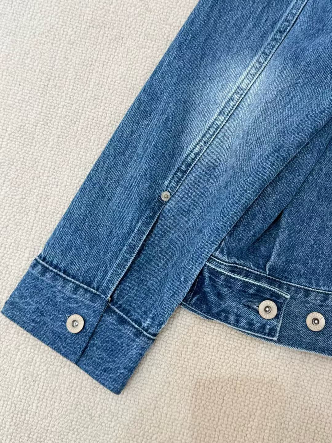 Loewe Degrade Denim Tucker Jacket, Size 44/46/48/50/52