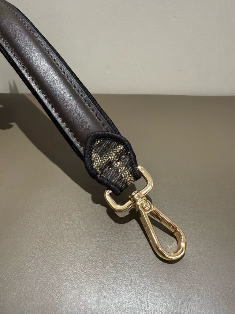 Fendi Medium Size Baguette Fabric Brown