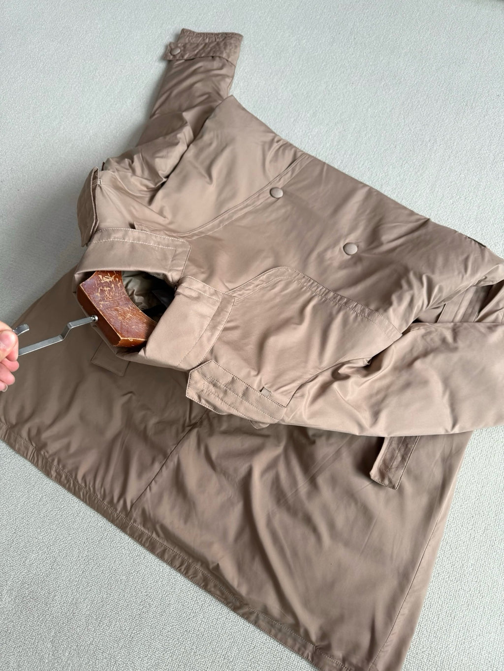 Moncler Barbentane Long Coat, Size 00/0/1