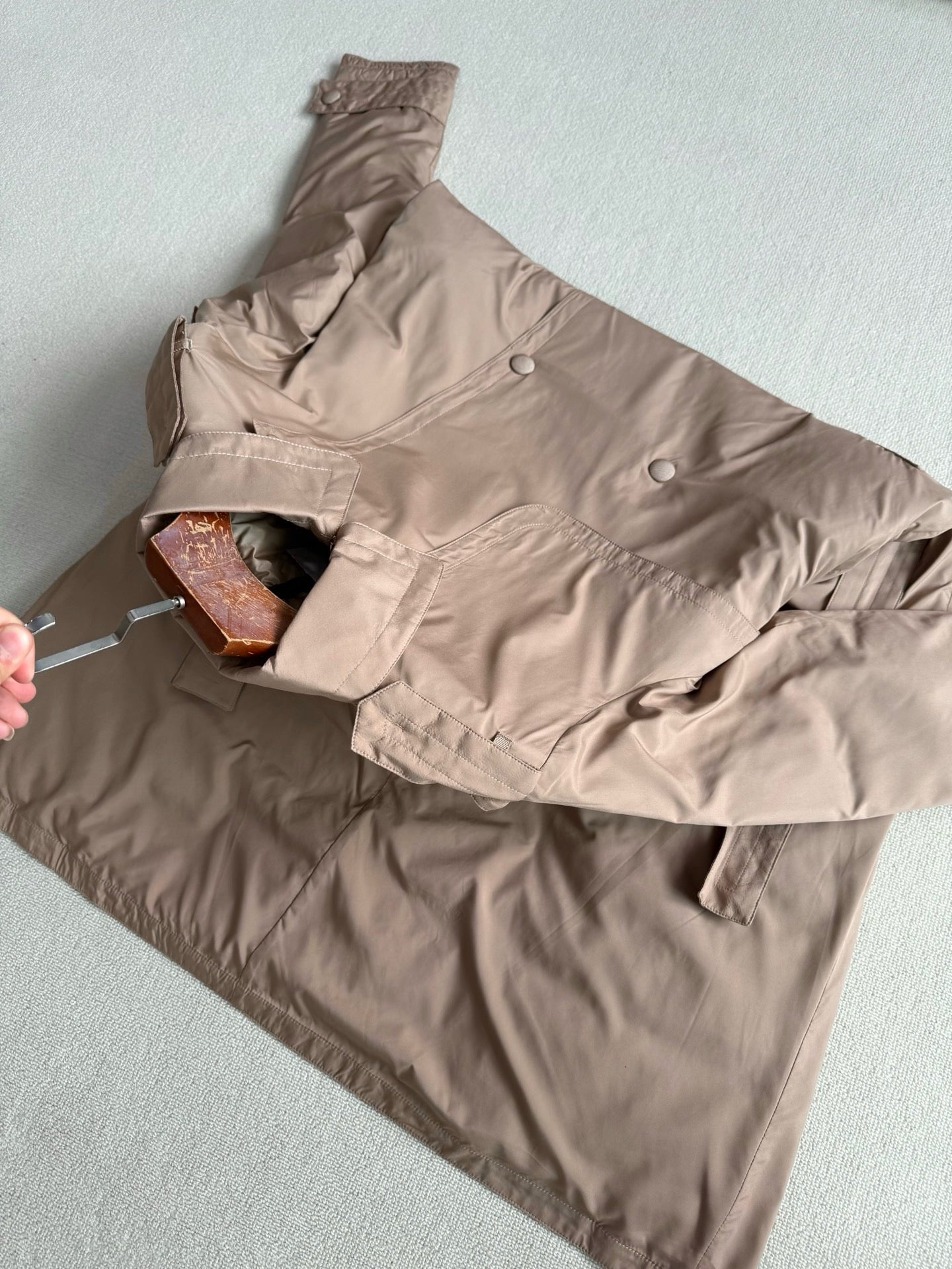 Moncler Barbentane Long Coat, Size 00/0/1