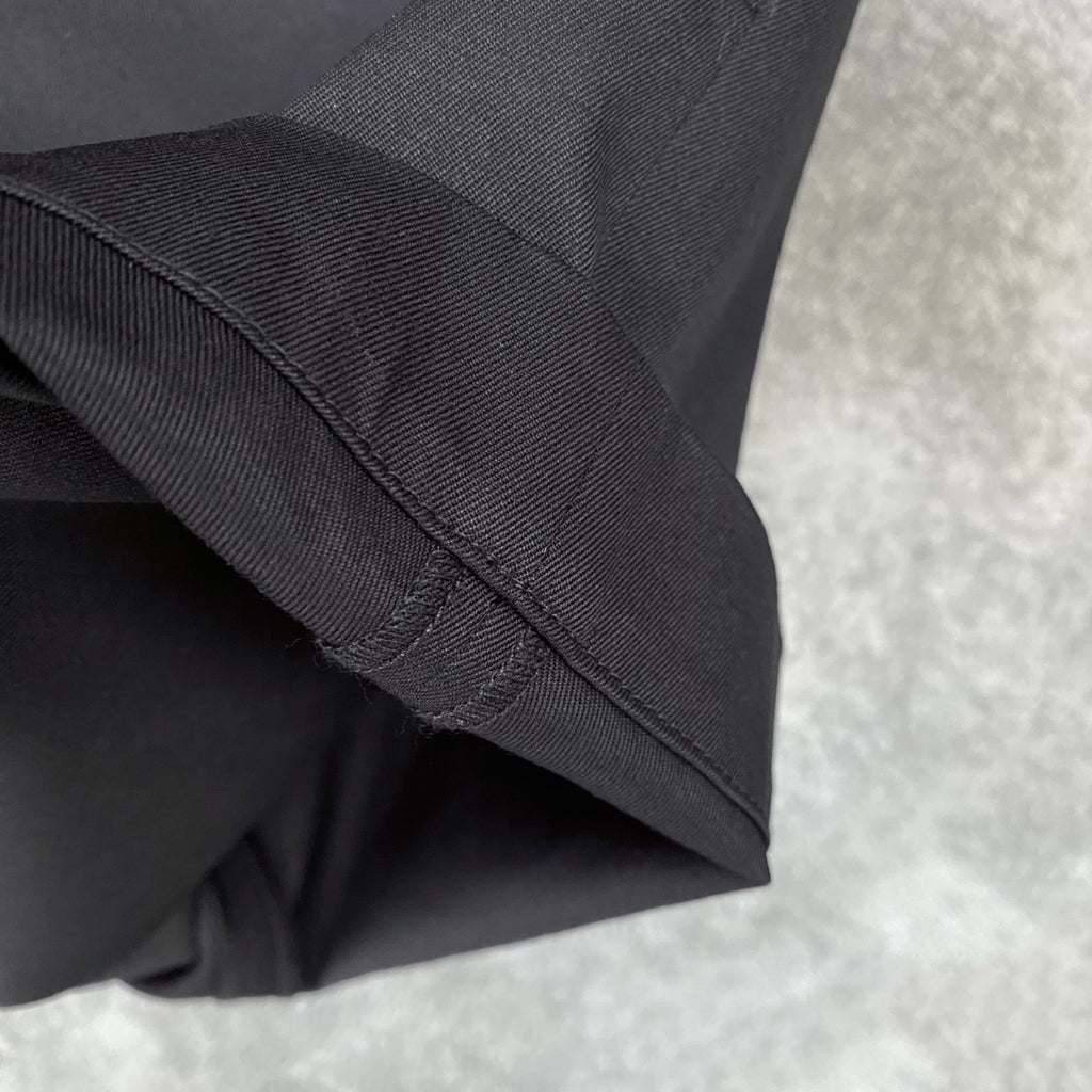 Loewe Black Barrel Trousers in Cotton and Silk, Size 32/34/36/38/40