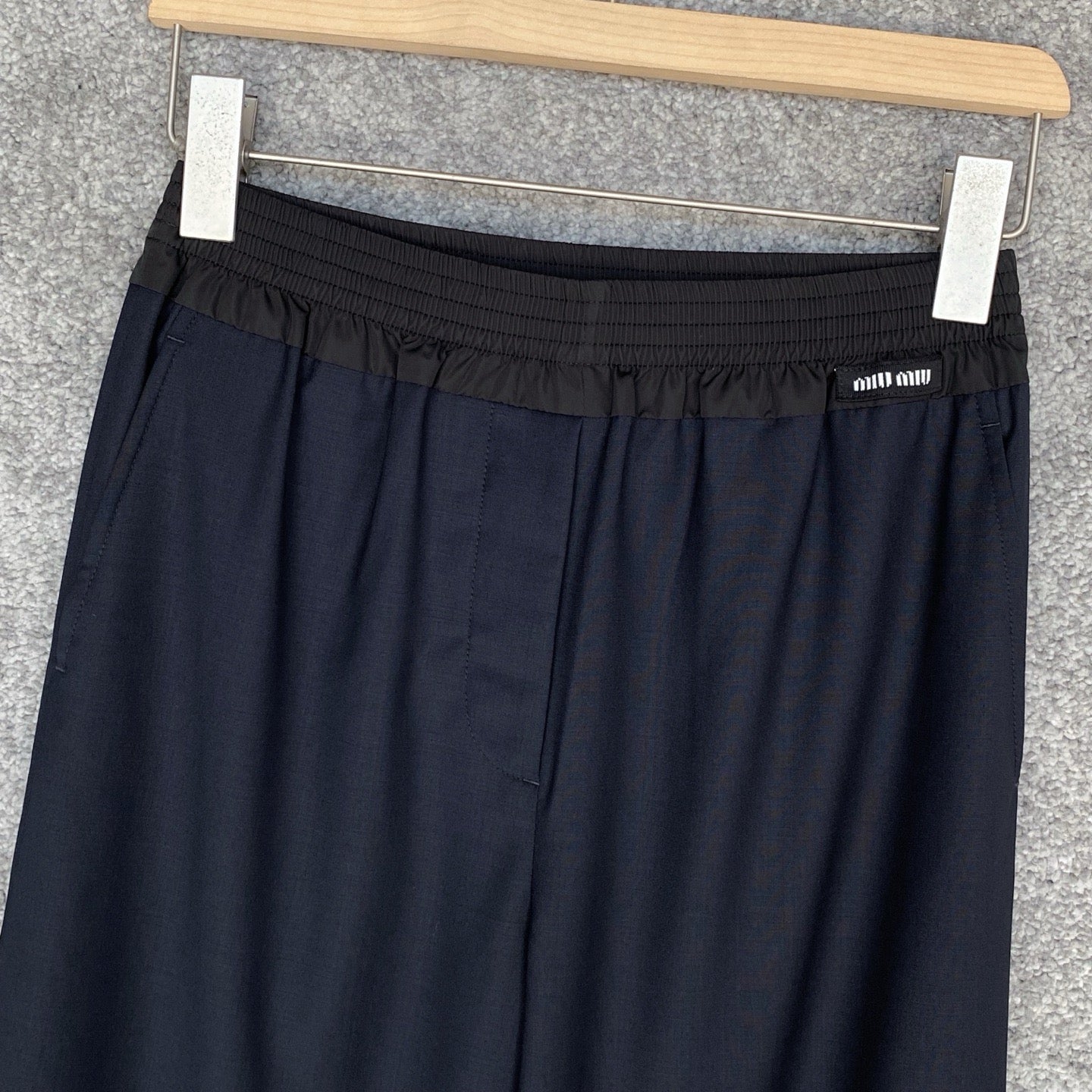 Miu Miu Navy Wool Pants, Size 36/38/40/42