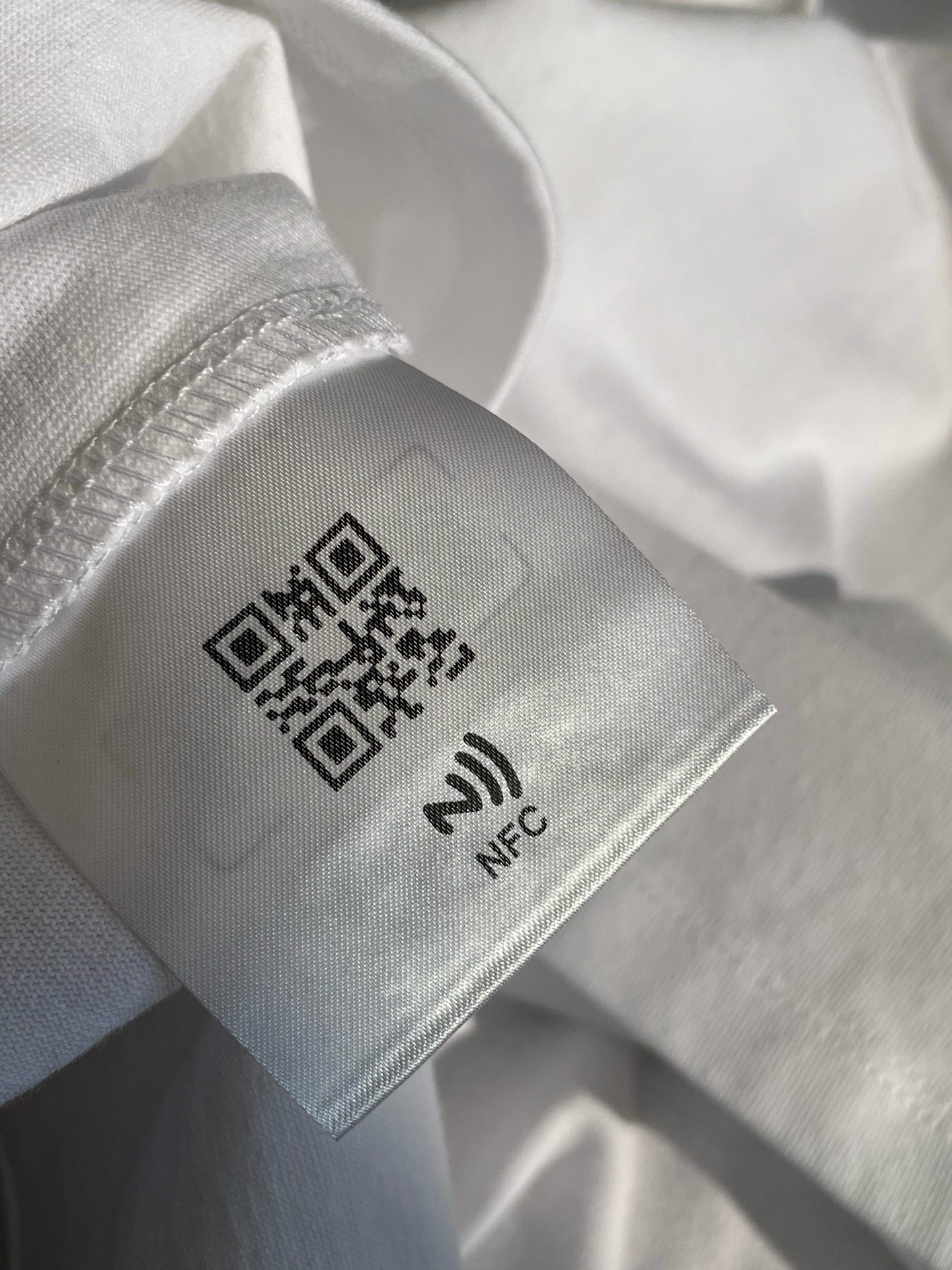 Prada Unisex Pocket Logo Long Sleeve T-Shirt in White, Size S/M/L/XL