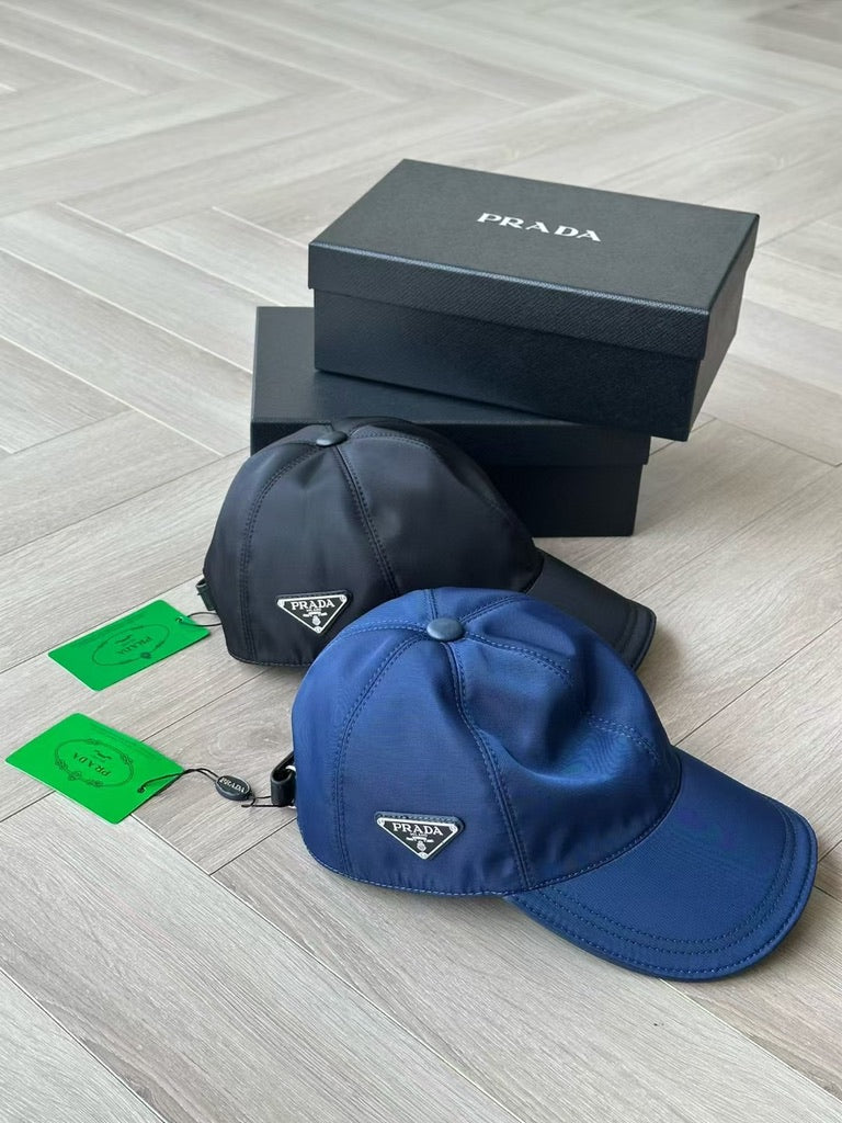 Prada Re-Nylon Baseball Cap, Size M