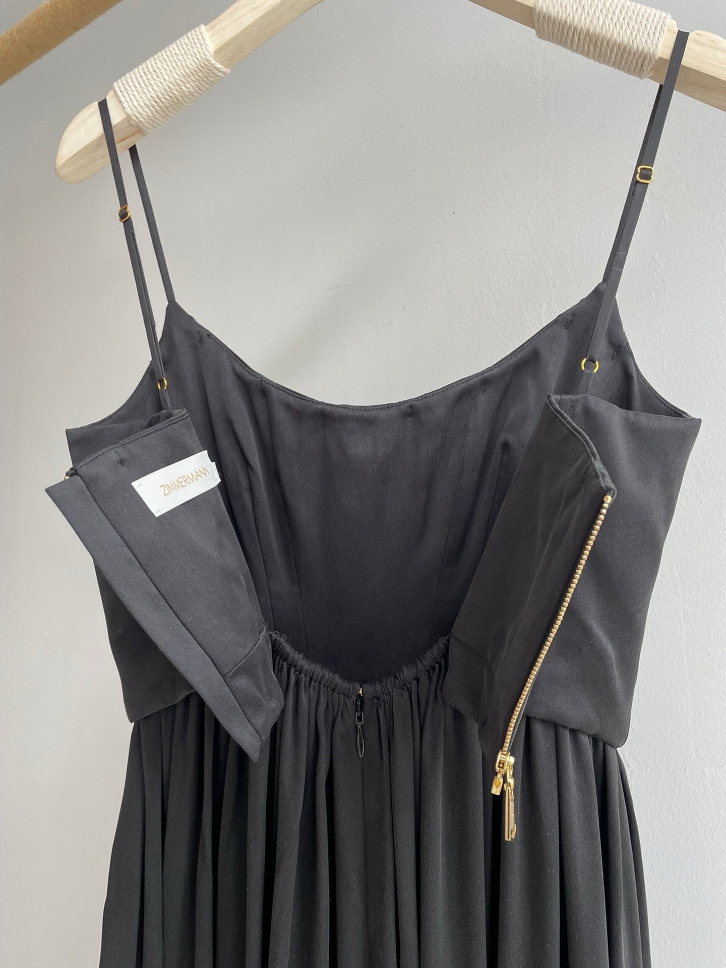 Zimmermann Corset Silk Midi Dress, Size AU 2