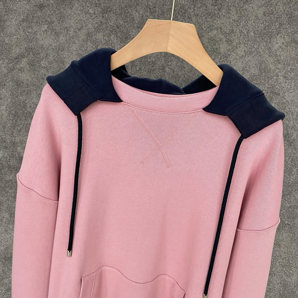 Loewe Hoodie in Pink/Green, Size S/M/L/XL