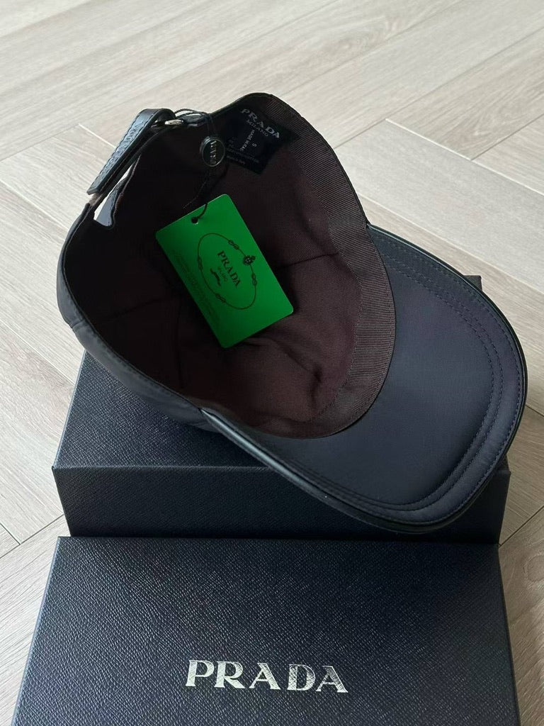 Prada Re-Nylon Baseball Cap, Size M