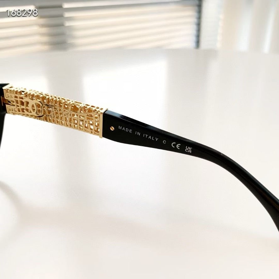 Chanel Cate Eye Optical Glasses in Red/Black/Brown CH3477