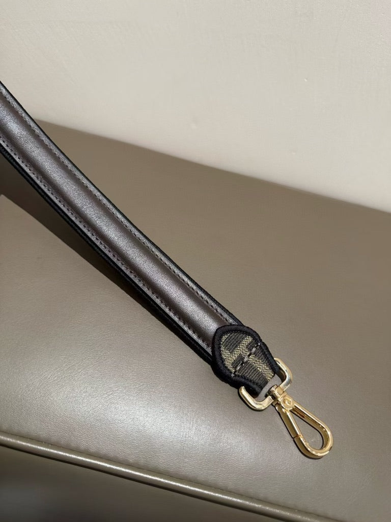 Fendi Medium Size Baguette Fabric Brown