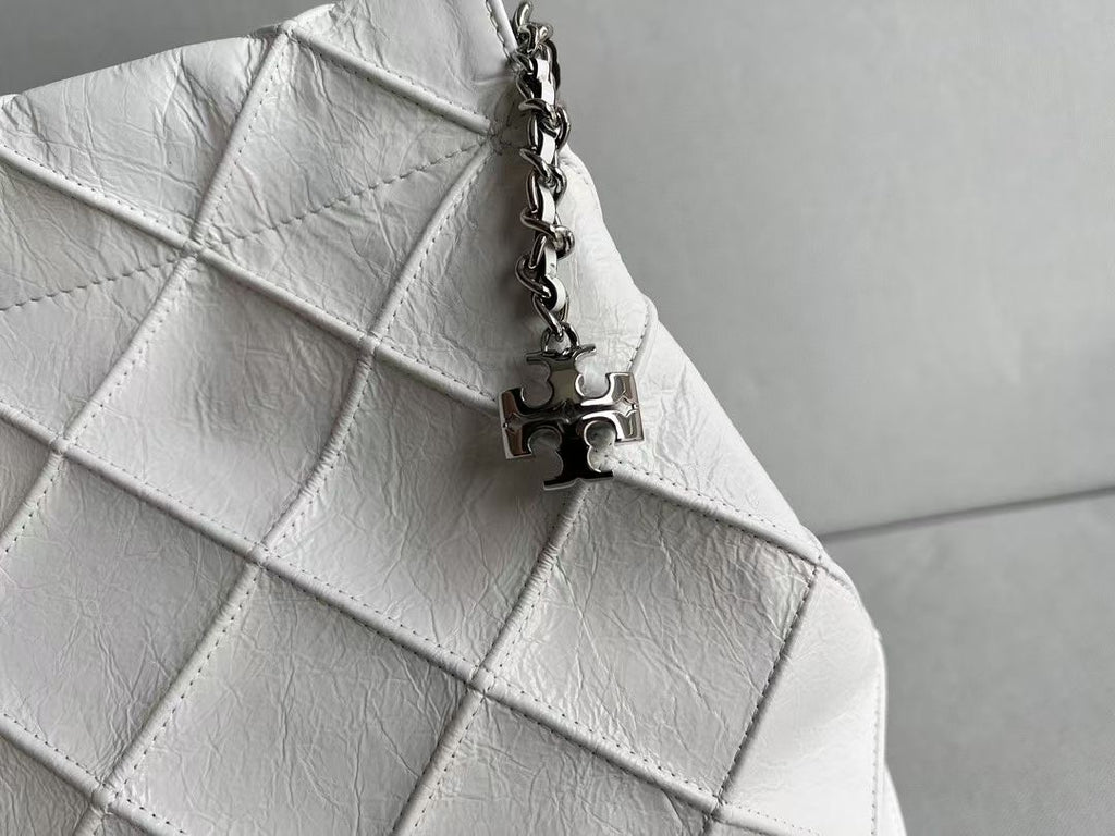 Tory Burch White Leather Bag
