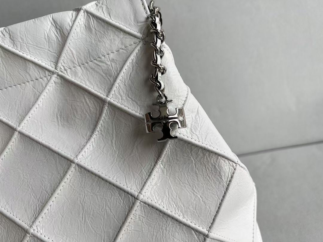Tory Burch White Leather Bag