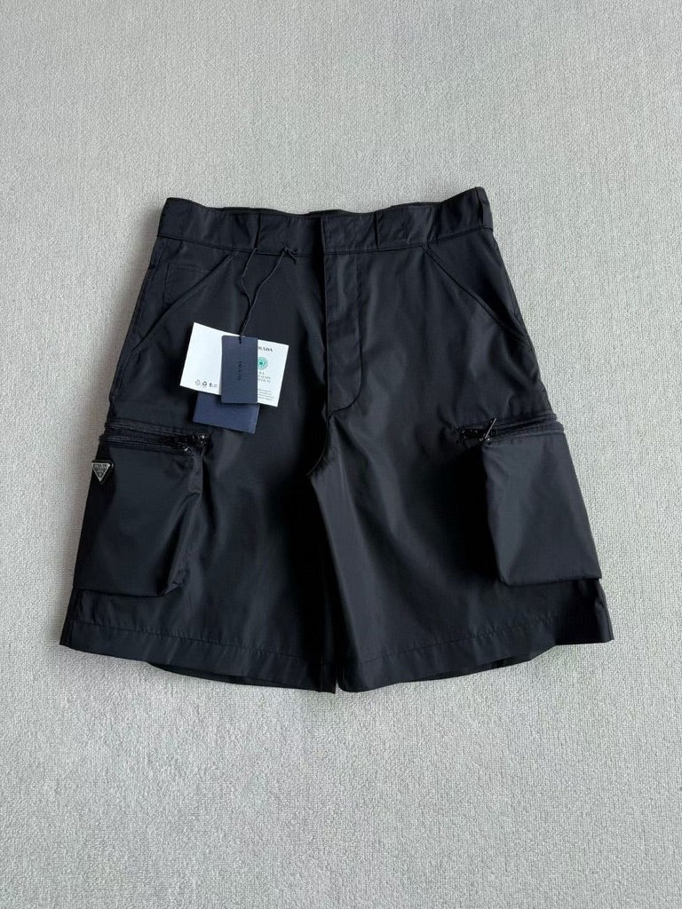 PRADA Re-Nylon Bermudas Shorts in Black, Size S/M/L/XL/2XL
