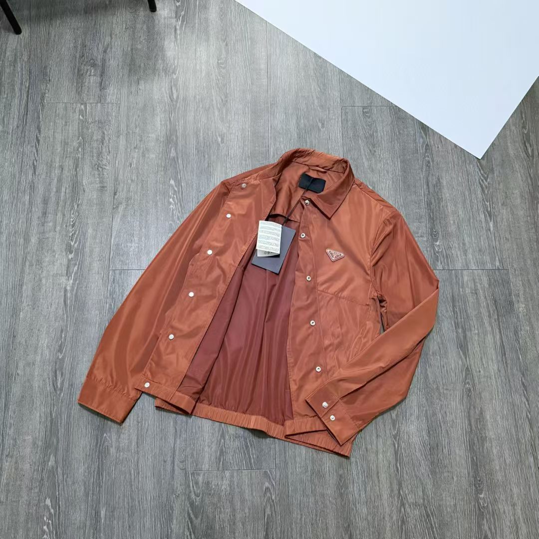 Prada Re-Nylon Jacket in Black/Green/Red, Size S/M/L/XL/XXL
