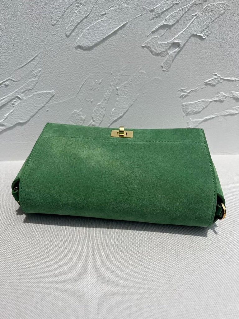 Anya Hindmarch Mortimer Cross-Body Leather Shoulder Bag in Green