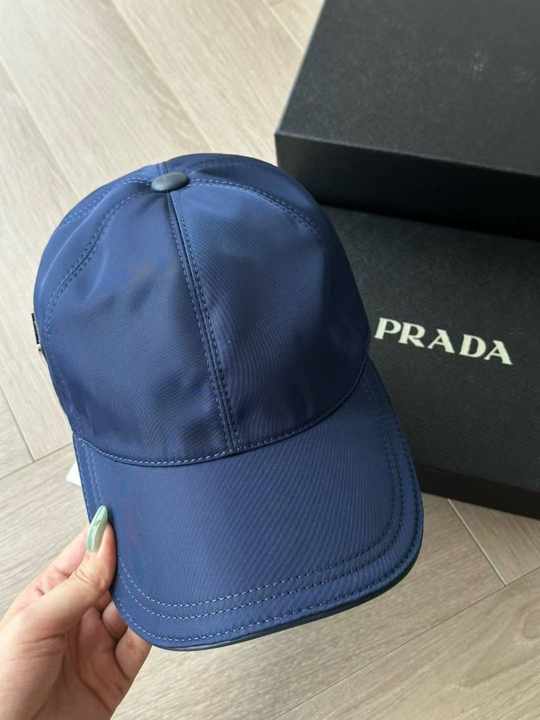 Prada Re-Nylon Baseball Cap, Size M