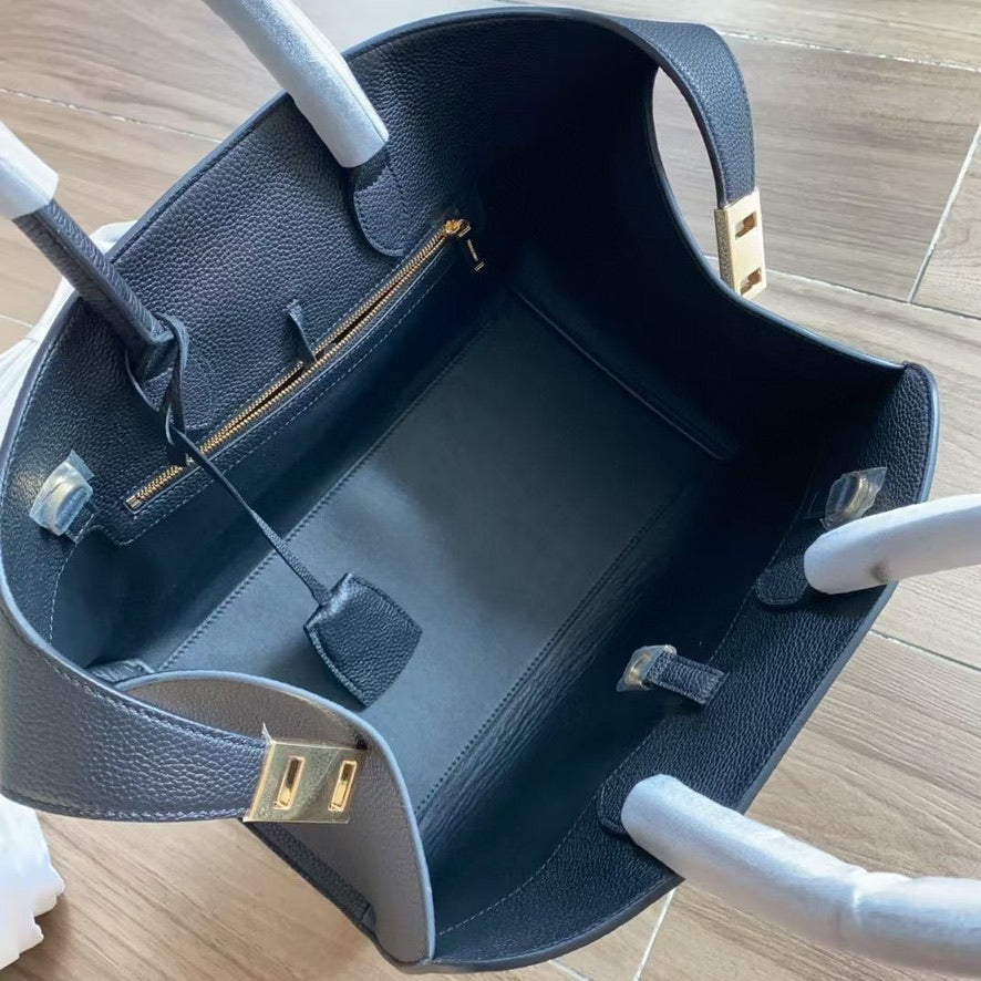 Ferragamo Medium Hug Handbag in Black or White (12.5 x 8 x 6 in)