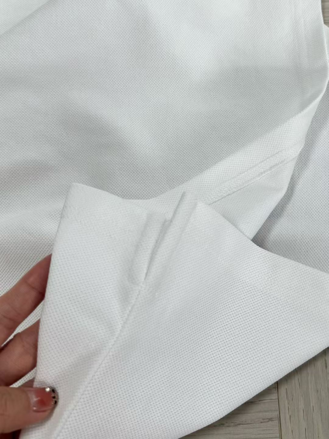 Burberry Long Sleeve Cotton Polo Shirt in Green/White/Blue, Size S/M/L/XL/XXL