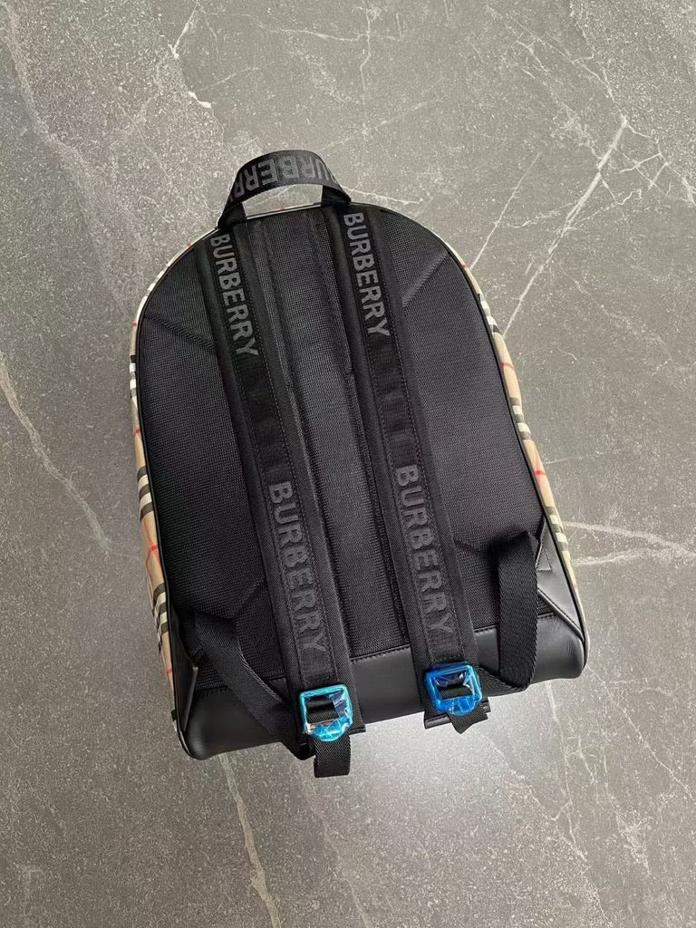 Burberry Checked Cotton-Blend Backpack (16 x 14 x 6 in)
