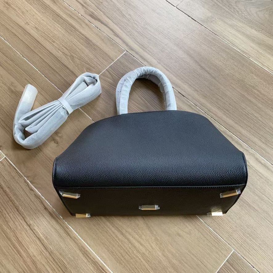 Ferragamo Medium Hug Handbag in Black or White (12.5 x 8 x 6 in)