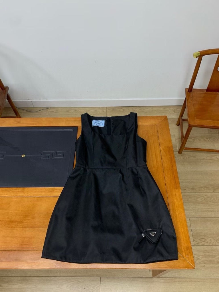 Prada Re-Nylon Minidress in Black, Size 36/38/40/42