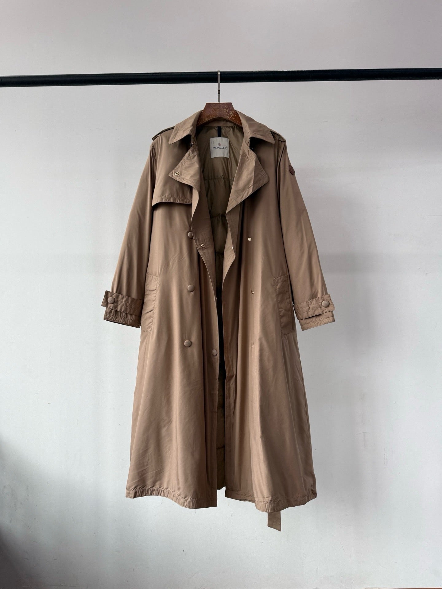 Moncler Barbentane Long Coat, Size 00/0/1