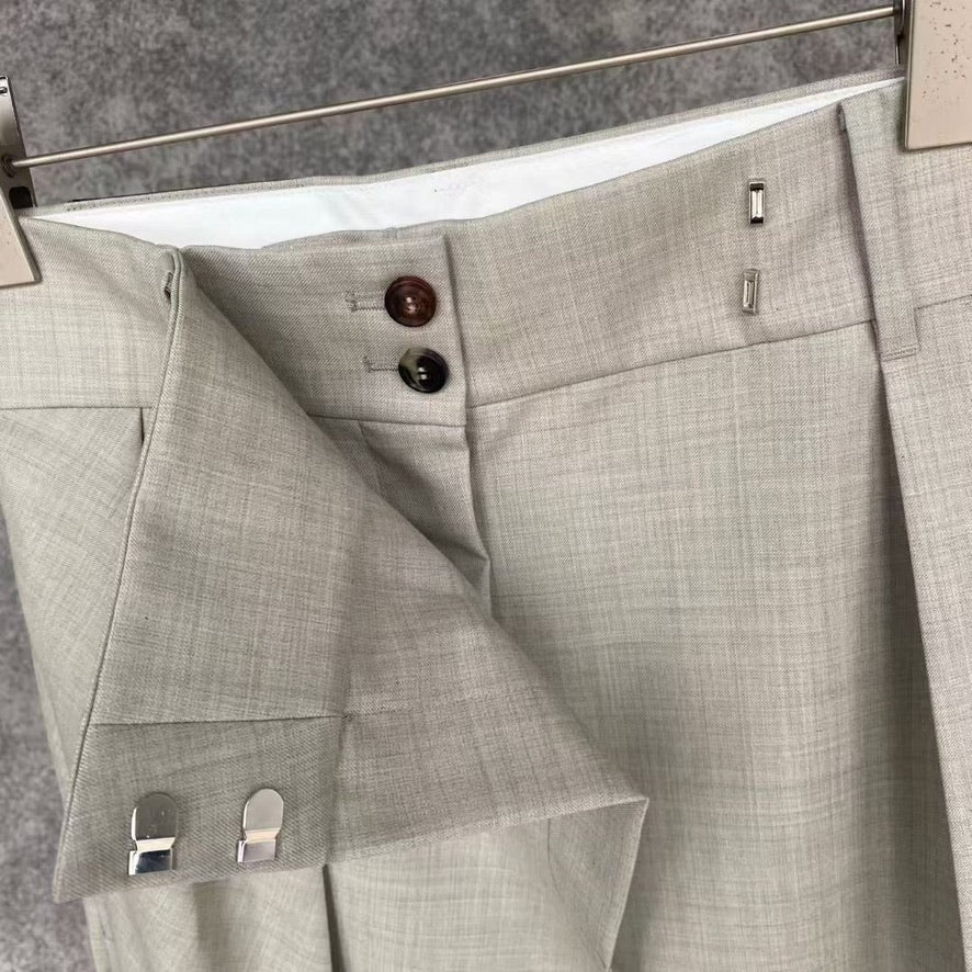 Loewe Wrap Wool Trousers, Size 34/36/38/40