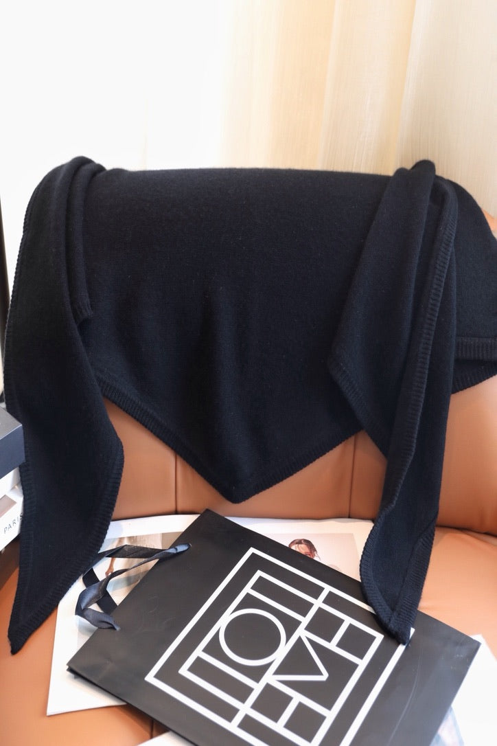 Toteme Scarf in Black/Beige/Gray