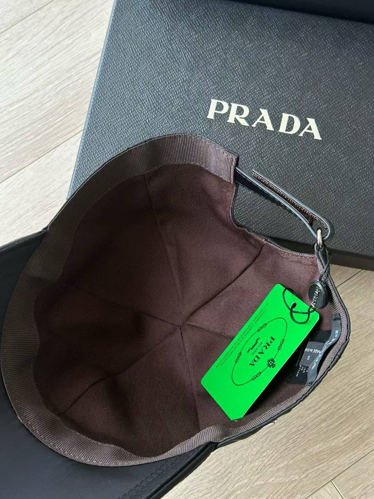 Prada Re-Nylon Baseball Cap, Size M