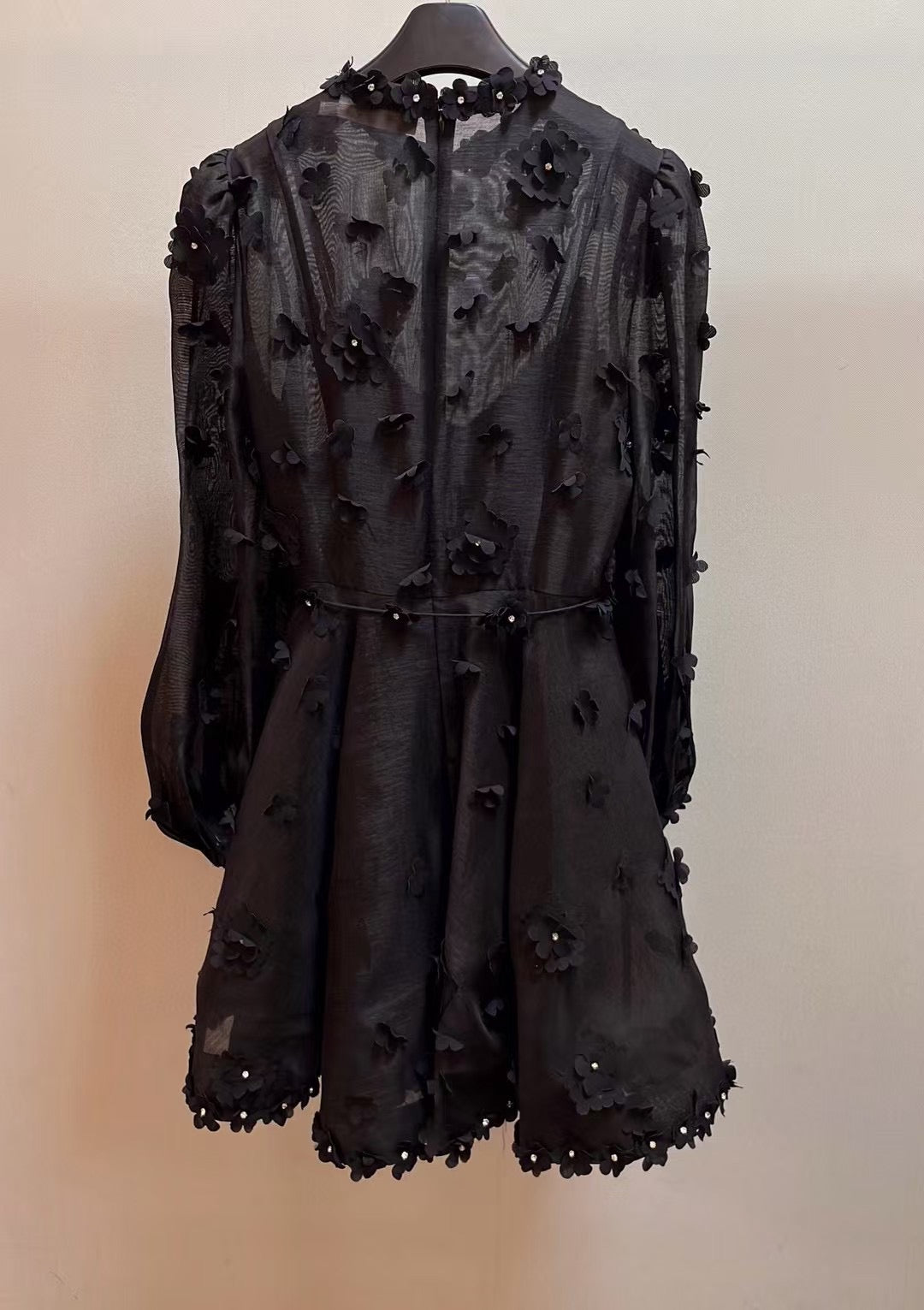 Zimmermann Floral Silk/Linen Blend Belted Midi Dress, Size AU 0