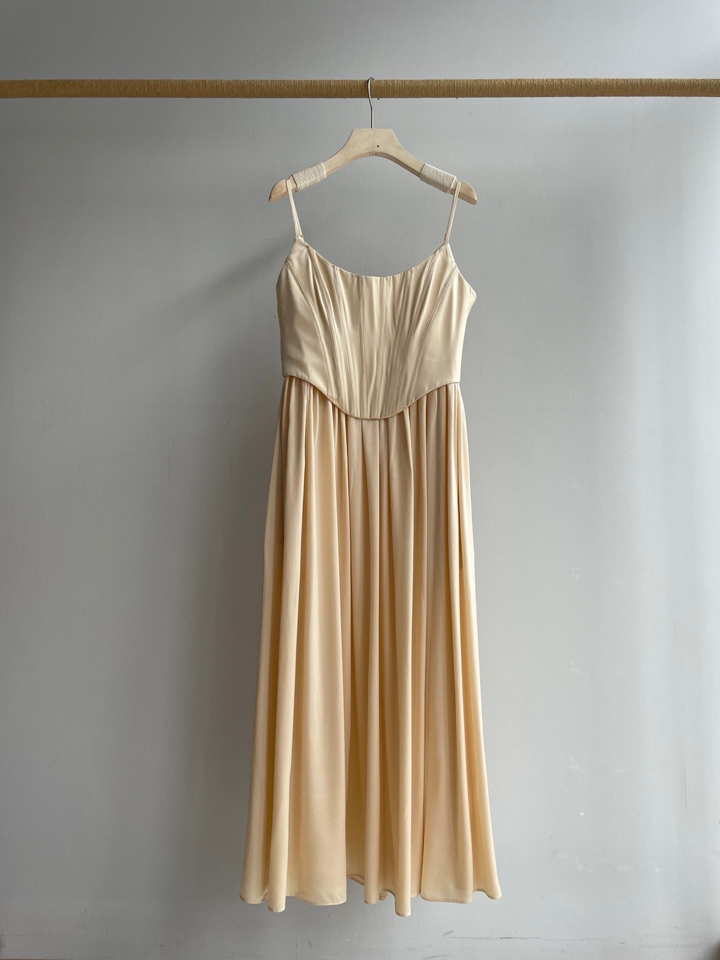 Zimmermann Corset Silk Midi Dress, Size AU 2
