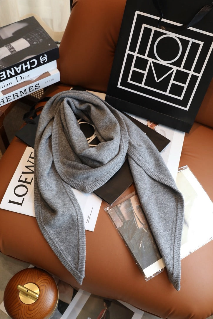 Toteme Scarf in Black/Beige/Gray