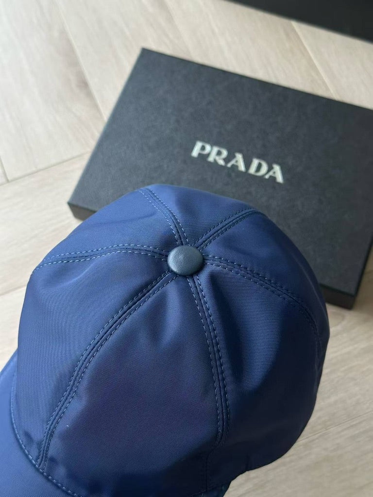 Prada Re-Nylon Baseball Cap, Size M