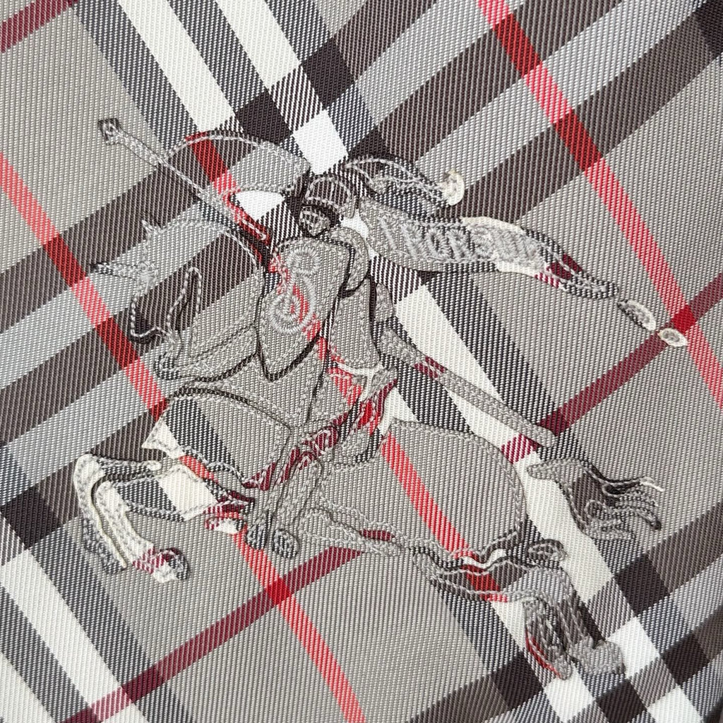 Burberry Reversible Check Jacket in Beige/Blue/Gray, Size XS/S/M/L