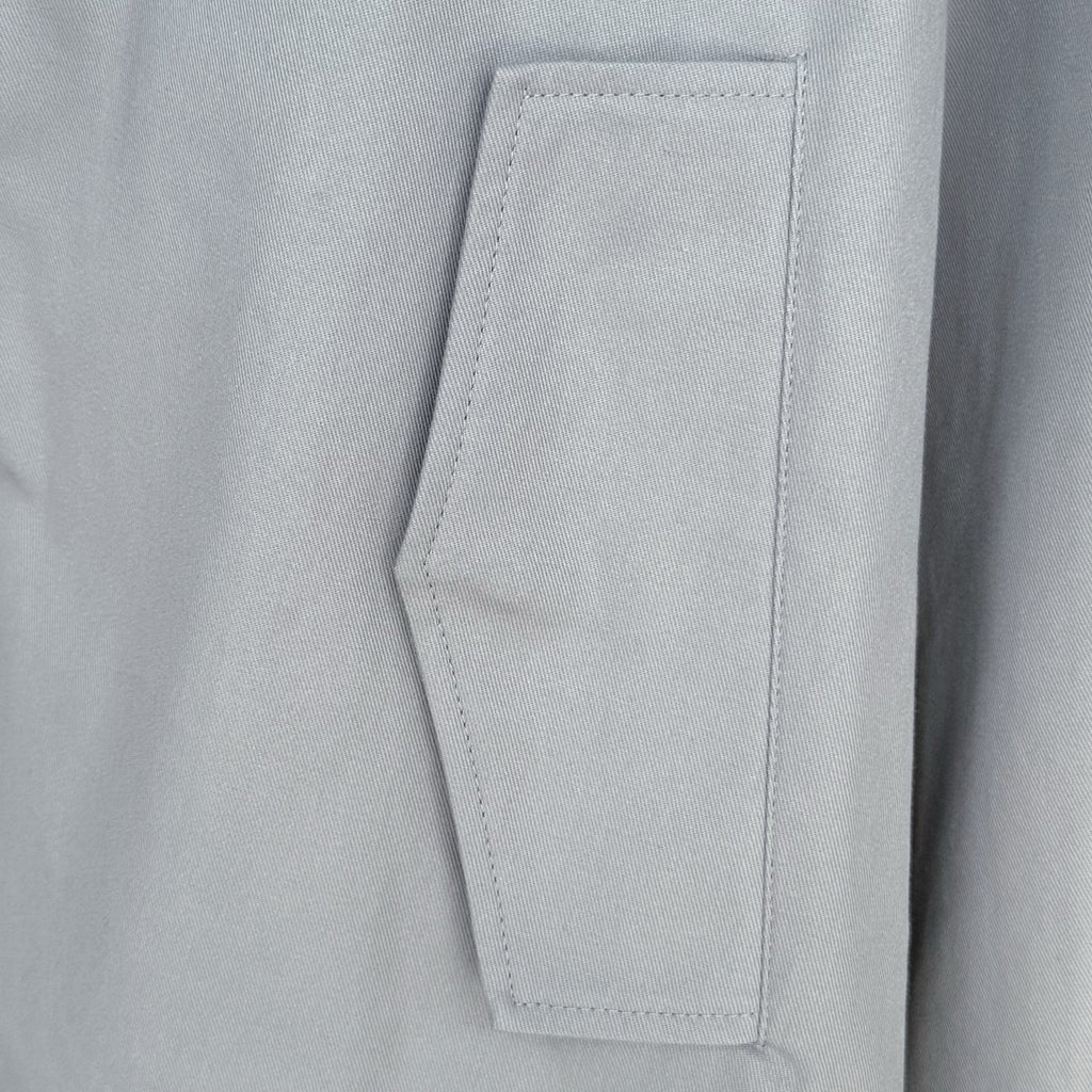 Loewe Cropped Hooded Embroidered Cotton-Twill Jackt in Gray, Size 34/36/38/40
