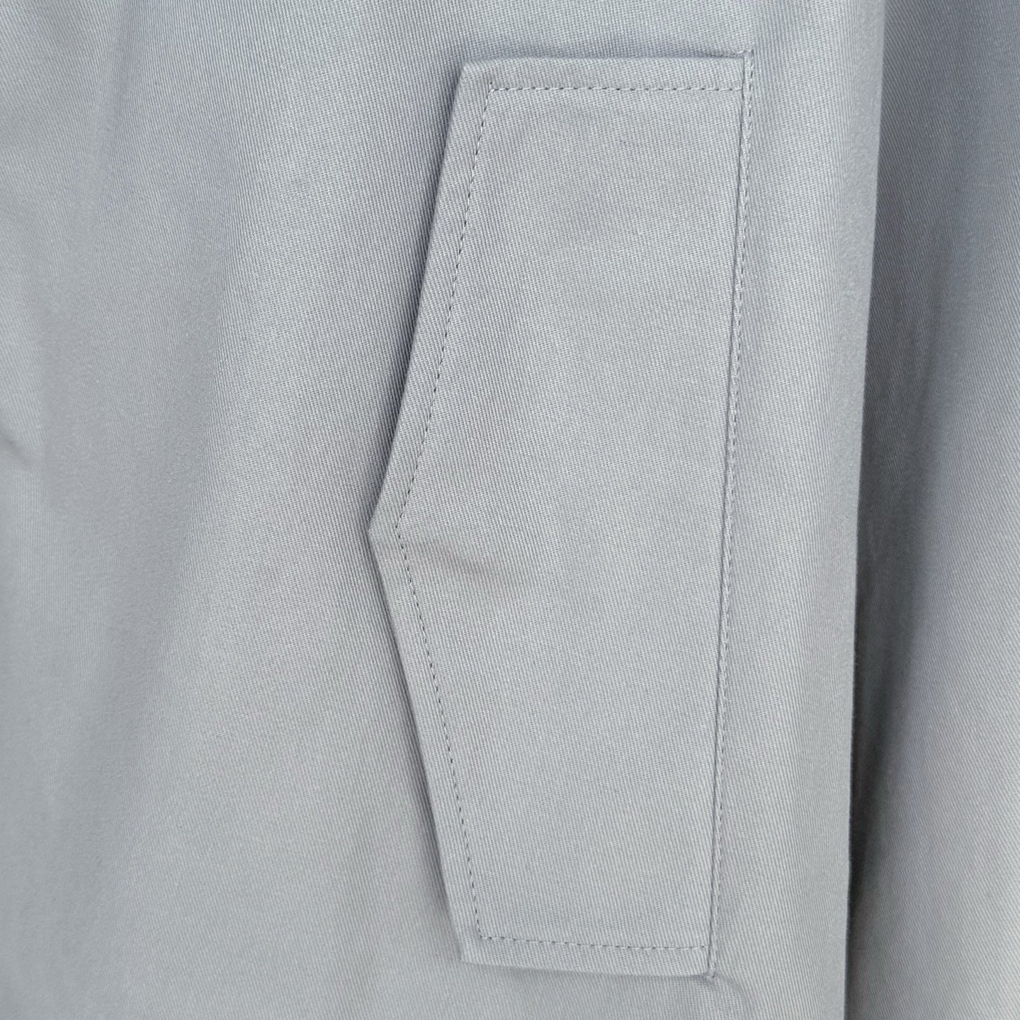 Loewe Cropped Hooded Embroidered Cotton-Twill Jackt in Gray, Size 34/36/38/40