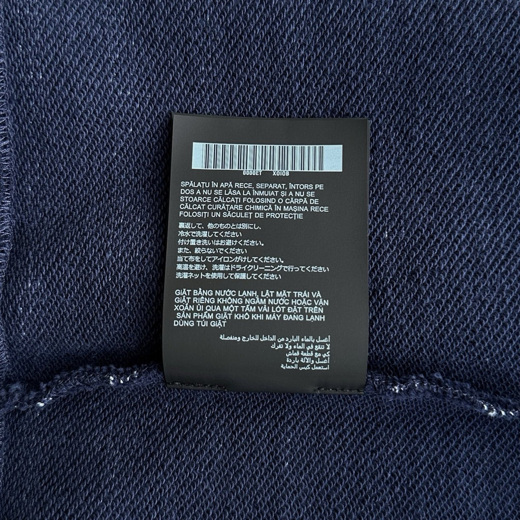 Miu Miu Blue/White Striped Zipper Shirt, Size S/M/L