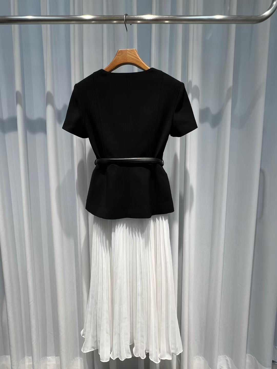 Self-Portrait Short Sleeve Midi Dress, Size US 2/4/6/8